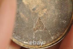 Ancient Silver Stroller Watch Massive Emaille Antique Enameled Solid Silver Watch
