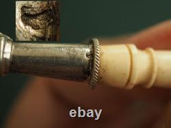 Ancient Silver Whistle Rattle Cherub
