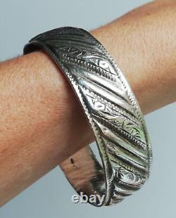 Ancient Solid Silver Bracelet 925 Silver Bangle Berber Art Creator