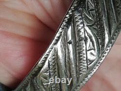 Ancient Solid Silver Bracelet 925 Silver Bangle Berber Art Creator