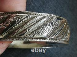 Ancient Solid Silver Bracelet 925 Silver Bangle Berber Art Creator