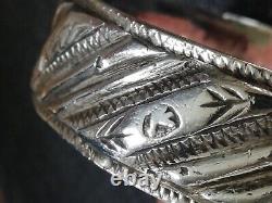 Ancient Solid Silver Bracelet 925 Silver Bangle Berber Art Creator