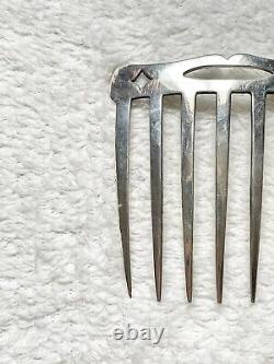 Ancient Solid Silver Hair Comb