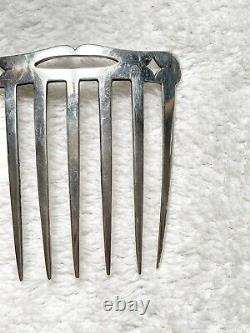 Ancient Solid Silver Hair Comb