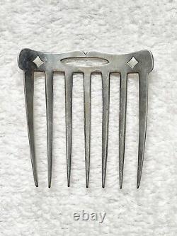 Ancient Solid Silver Hair Comb