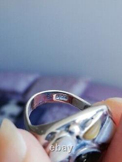 Ancient Solid Silver Ring 925 with Mother of Pearl by Designer