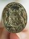 Ancient Solid Silver Thumb Seal With Coat Of Arms Antique Silver Wax Seal