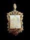 Ancient Solid Silver Vermeil Pendant With Mother Of Pearl Cameo Religious Virgin Mary 19th Century