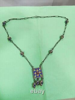 Ancient Traditional Berber Solid Silver Necklace Algerian Antiques