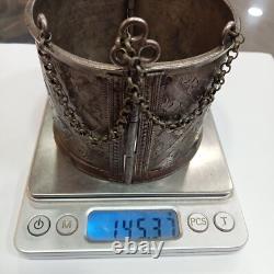 Ancient Traditional Silver Khelkhal Antique