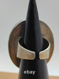 Ancient Turkmen Afghan ring, solid silver, carnelian/agate, 26.5 g