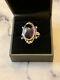 Ancient Unique Solid Silver Ring Crafted With Genuine Amethyst Cabochon Size 55