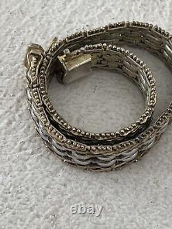 Ancient Unisex Vintage Vermeil Solid Silver Bracelet