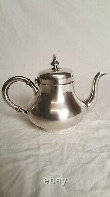 Ancient Verseuse Selfish Teapot In Silver Massive Minerus Punch 19th 172gr