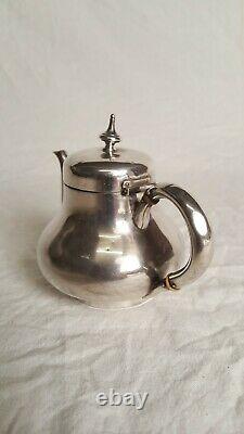 Ancient Verseuse Selfish Teapot In Silver Massive Minerus Punch 19th 172gr