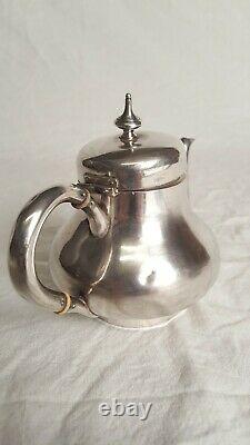 Ancient Verseuse Selfish Teapot In Silver Massive Minerus Punch 19th 172gr