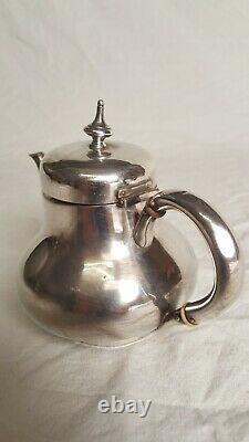 Ancient Verseuse Selfish Teapot In Silver Massive Minerus Punch 19th 172gr