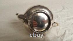 Ancient Verseuse Selfish Teapot In Silver Massive Minerus Punch 19th 172gr