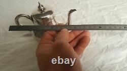 Ancient Verseuse Selfish Teapot In Silver Massive Minerus Punch 19th 172gr