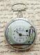 Ancient Watch Au Coq Silver Dial Painted Bordier In Geneva Children's Pocket Watch