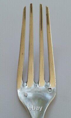 Ancient XIX Century Solid Silver Table Cutlery Set by Massat