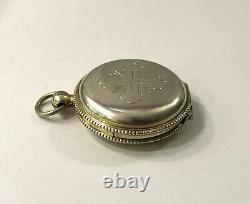 Ancient custodian / solid silver and vermeil host box MINERVA Religious