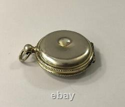 Ancient custodian / solid silver and vermeil host box MINERVA Religious