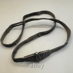 Ancient queen's belt from Greek-Roman times in solid silver over 2000 years old