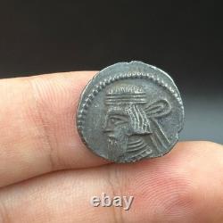 Ancient rare piece in solid silver Greek Roman head not sought after