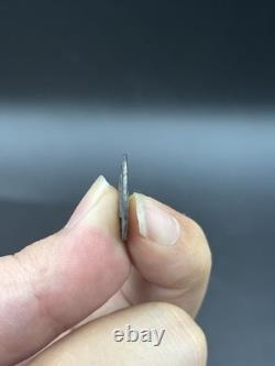 Ancient rare piece in solid silver Greek Roman head not sought after