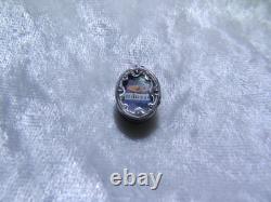 Ancient religious reliquary medal in solid silver, Saint Louis / Ludovicus