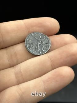 Ancient silver collectible piece from the Kushan Empire King Kanishka I