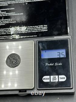 Ancient silver collectible piece from the Kushan Empire King Kanishka I