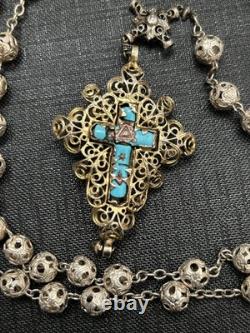 Ancient silver rosary