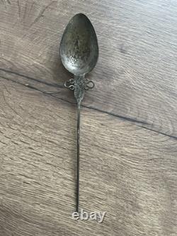 Ancient silver spoon hairpin Tupo Tupu