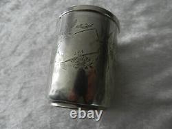 Ancient solid silver cup of conscript 261 regiment 1914 / 1918 WWI