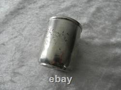 Ancient solid silver cup of conscript 261 regiment 1914 / 1918 WWI