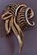 Ancient Vermeil Brooch Gold On Solid Silver Marcasites Silver Carved Brooch