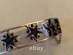 Antique 19th Century Solid Silver Bracelet / Digne Star Pentacrine / St. Vincent