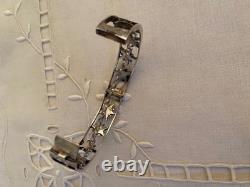 Antique 19th Century Solid Silver Bracelet / Digne Star Pentacrine / St. Vincent