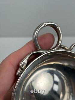 Antique 19th Century Tastevin in Solid Silver Minerva 1 Snake Handle LENOIR from Aloxe
