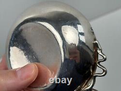 Antique 19th Century Tastevin in Solid Silver Minerva 1 Snake Handle LENOIR from Aloxe