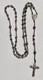 Antique 40 Cm Rosary, Entirely In Solid Silver, 19 Grams