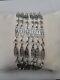 Antique 6-row Olive Link Bracelet With Filigree In Solid Silver