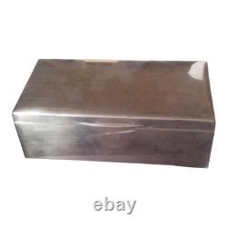 Antique 925 Sterling Silver Cigar Box, Cedar Interior, Hallmarks