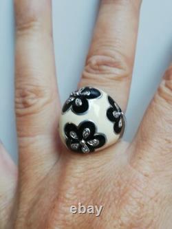 Antique 925 Sterling Silver Ring UNA STORIA
