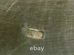 Antique Art Deco Silver-Plated Serving Set with Spoon and Fork