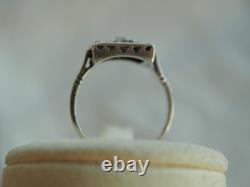Antique Art Deco Solid Silver Ring T56