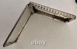 Antique Art Deco box in solid silver with gold clasp, signed Dunhill Paris