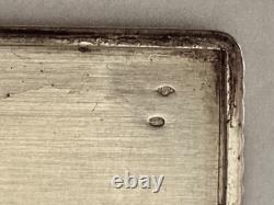 Antique Art Deco box in solid silver with gold clasp, signed Dunhill Paris